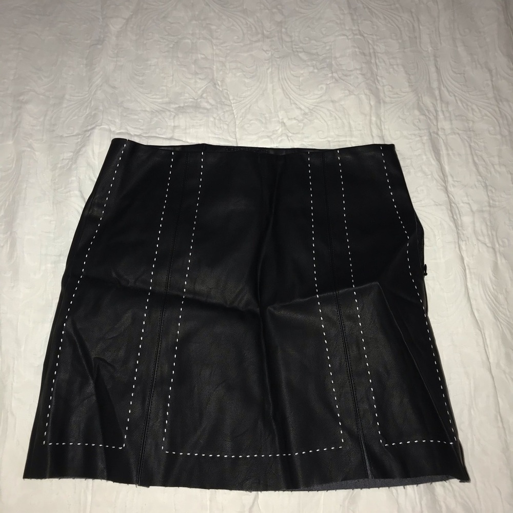 Shein leather skirt